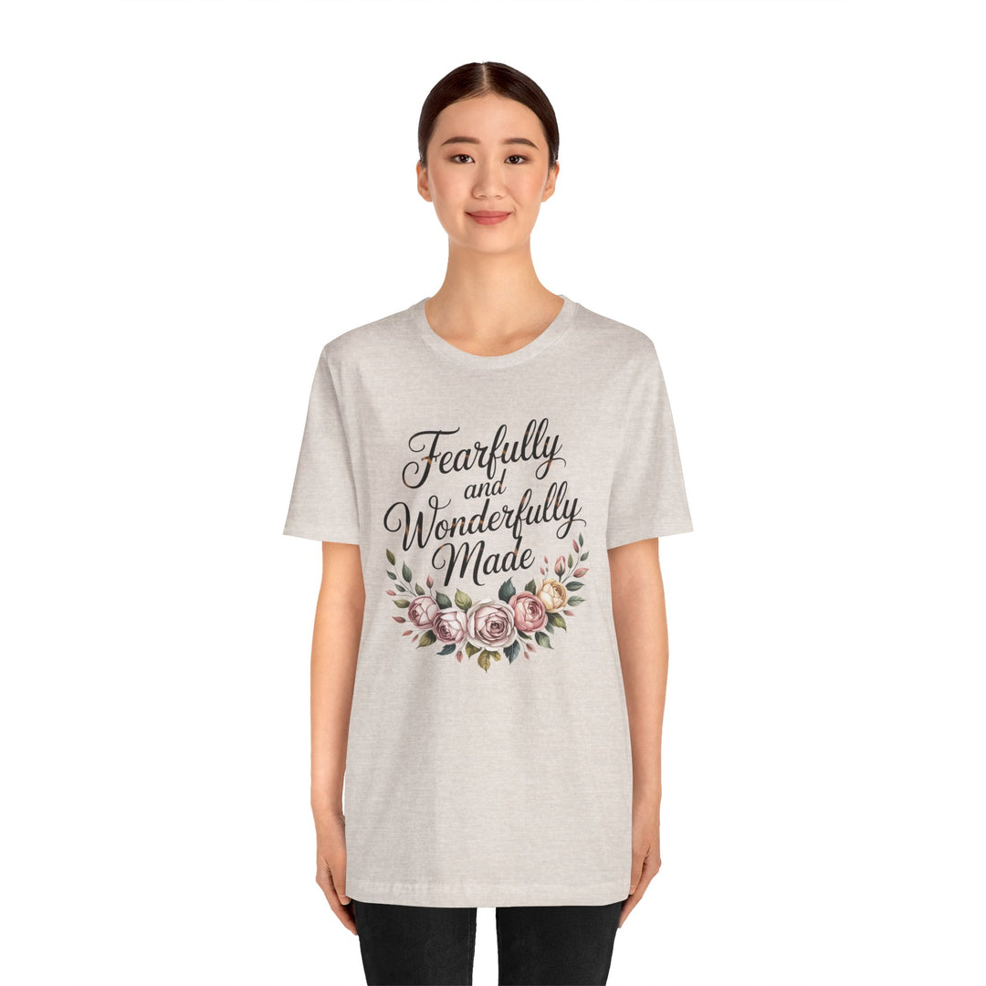 Fearfully and Wonderfully Made – Floral Christian Affirmation Shirt