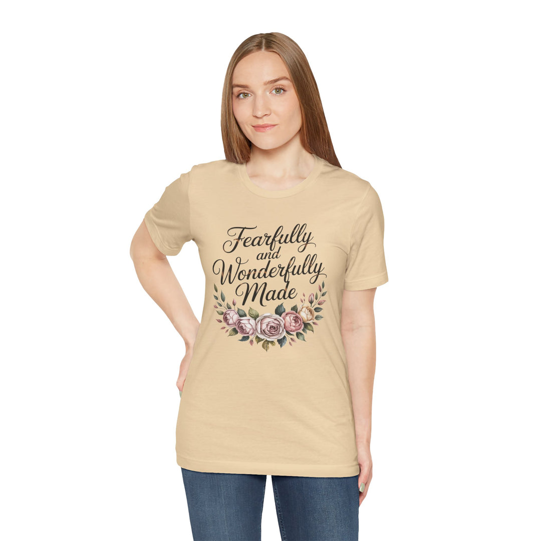 Fearfully and Wonderfully Made – Floral Christian Affirmation Shirt