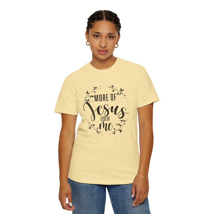 Faithful Hand-lettered T-shirt - More of Jesus, Less of Me