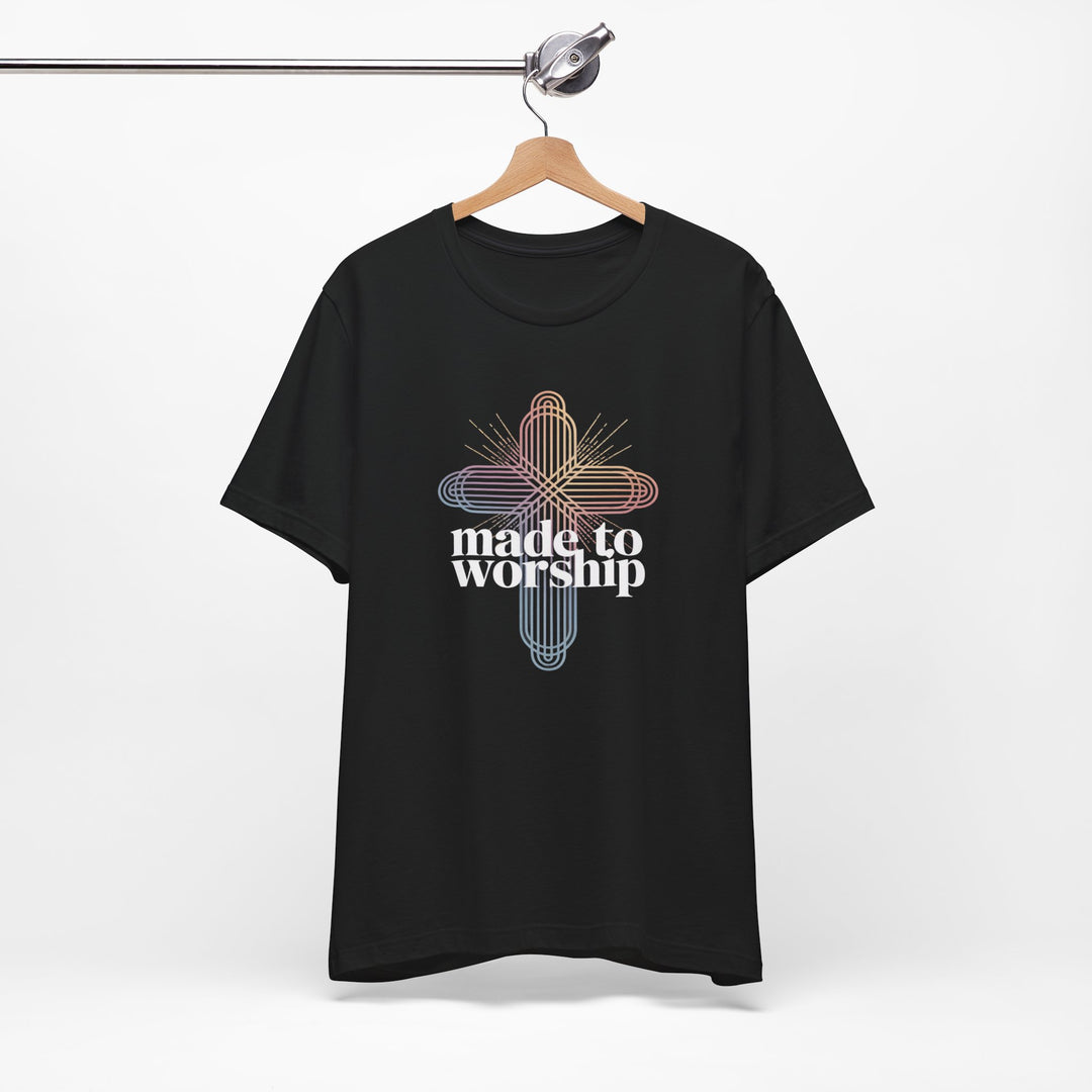 Made to Worship Unisex Tee, Inspirational T-Shirt, Faith Apparel, Christian Gift, Church Wear, Casual Outfit