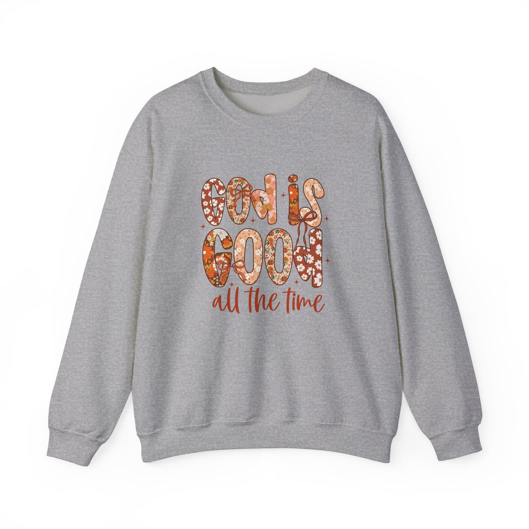 God Is Good Sweatshirt, Inspirational Crewneck, Cozy Fall Fashion, Unisex Apparel, Perfect Gift for Christians