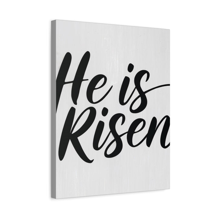 He Is Risen Canvas | Easter Christian Wall Art with Scripture