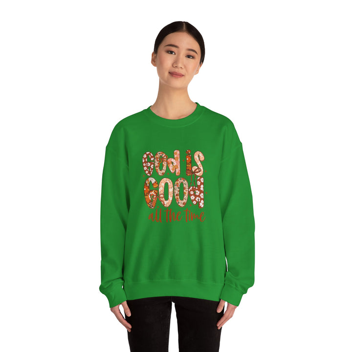 God Is Good Sweatshirt, Inspirational Crewneck, Cozy Fall Fashion, Unisex Apparel, Perfect Gift for Christians