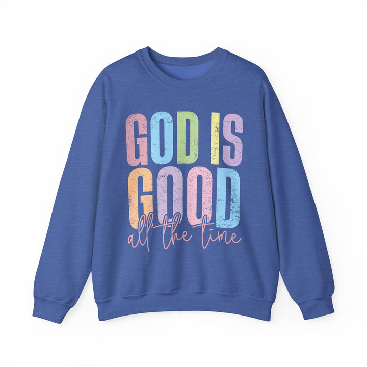 Inspirational God is Good Sweatshirt, Religious Crewneck, Faith-Based Apparel, Comfortable Casual Wear, Church Gift, Positive Vibes