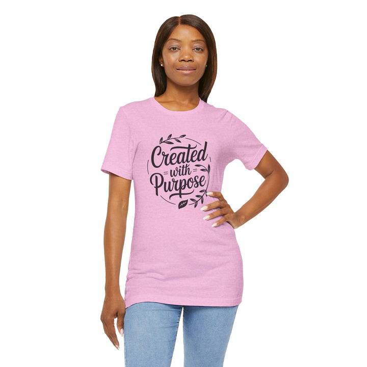 Created with Purpose – Inspirational Christian Identity Shirt