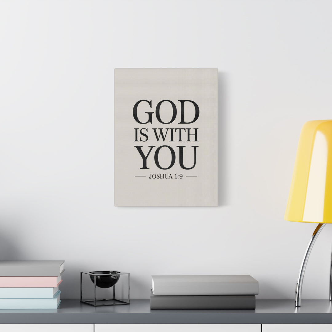 Canvas Print - God is With You - Joshua 1:9
