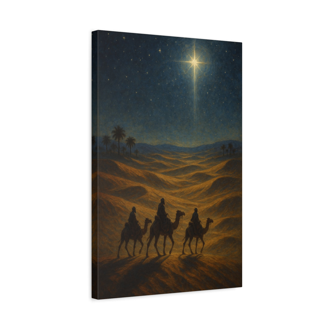 Star of Bethlehem Canvas Wall Art - Premium Christmas Nativity Decor