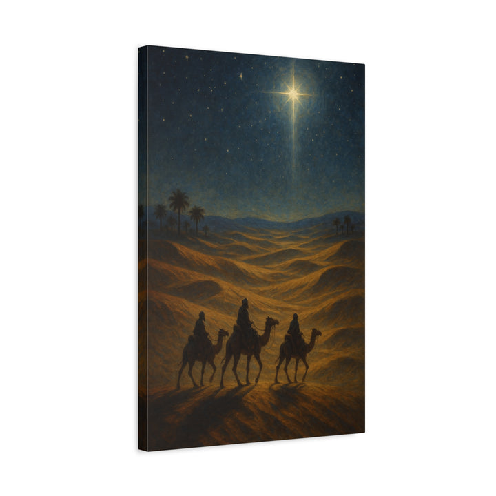 Star of Bethlehem Canvas Wall Art - Premium Christmas Nativity Decor