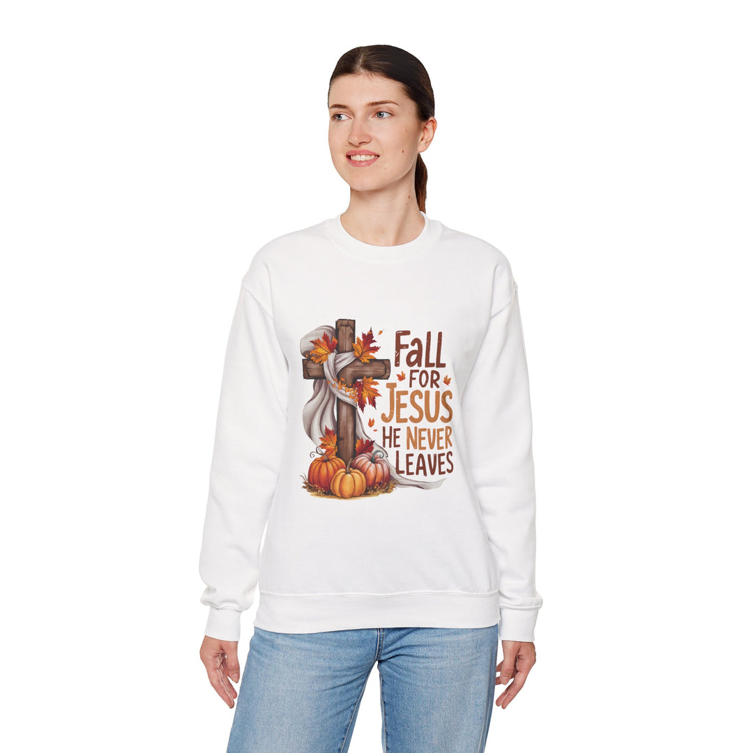 Faith-Inspired Fall Sweatshirt: Cozy Christian Apparel for Autumn, Harvest, Thanksgiving, Seasonal Comfort, Fall for Jesus