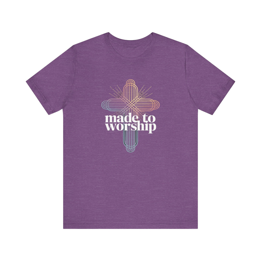 Made to Worship Unisex Tee, Inspirational T-Shirt, Faith Apparel, Christian Gift, Church Wear, Casual Outfit