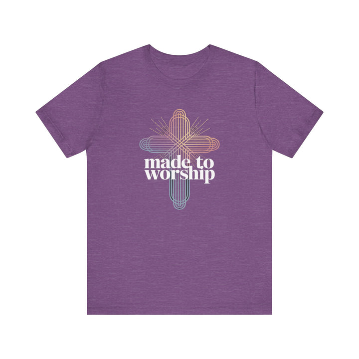 Made to Worship Unisex Tee, Inspirational T-Shirt, Faith Apparel, Christian Gift, Church Wear, Casual Outfit