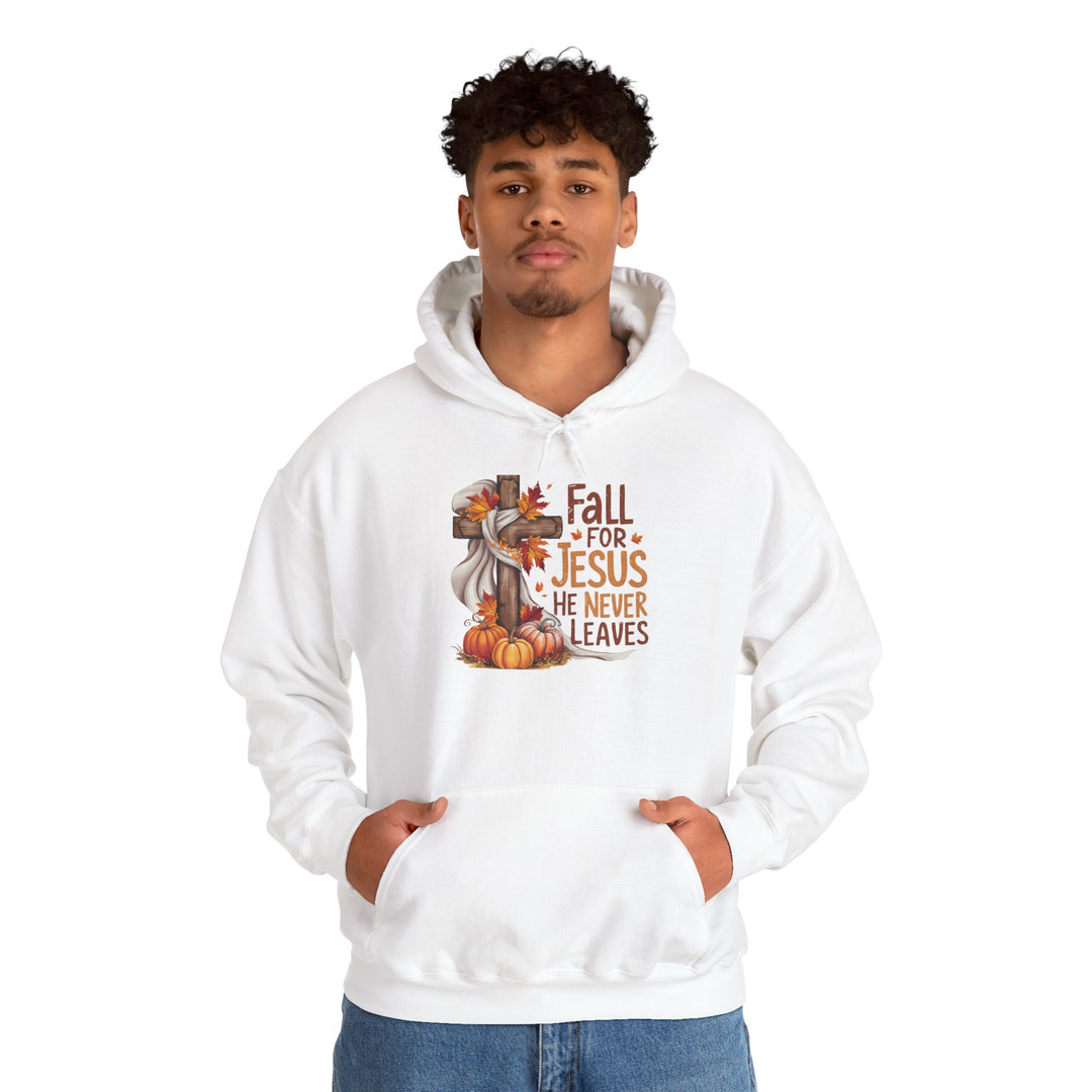 Christian Hoodie - Fall for Jesus Inspirational Unisex Sweatshirt