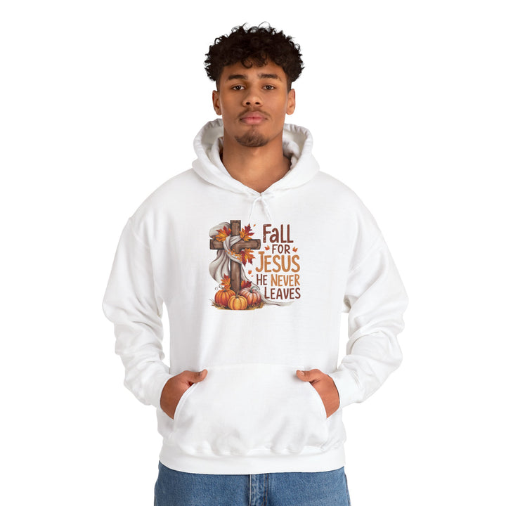 Christian Hoodie - Fall for Jesus Inspirational Unisex Sweatshirt