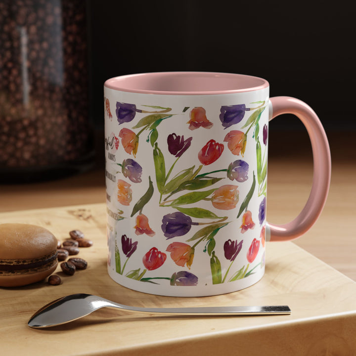 Be Joyful Always – Watercolor Tulip Scripture Mug