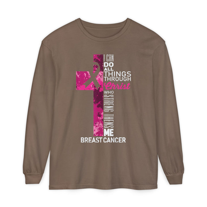 Christian Breast Cancer Awareness Long Sleeve T-Shirt