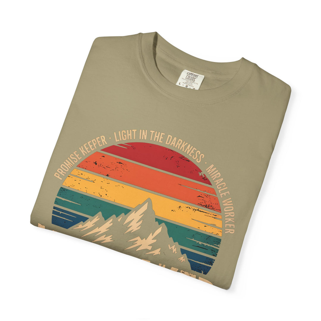 Waymaker Retro Christian T-Shirt - Isaiah 42:16 Vintage Sunset Design
