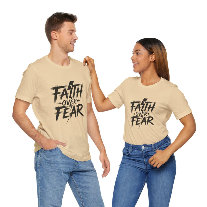 Faith Over Fear – Bold Christian Lightning Shirt