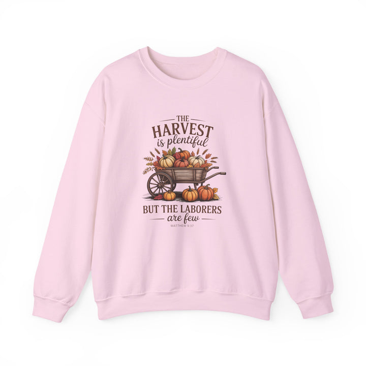 Autumn Harvest Hoodie with Matthew 9:37 Scripture Design