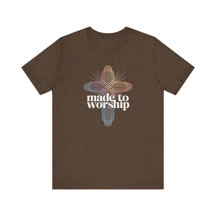 Made to Worship Unisex Tee, Inspirational T-Shirt, Faith Apparel, Christian Gift, Church Wear, Casual Outfit
