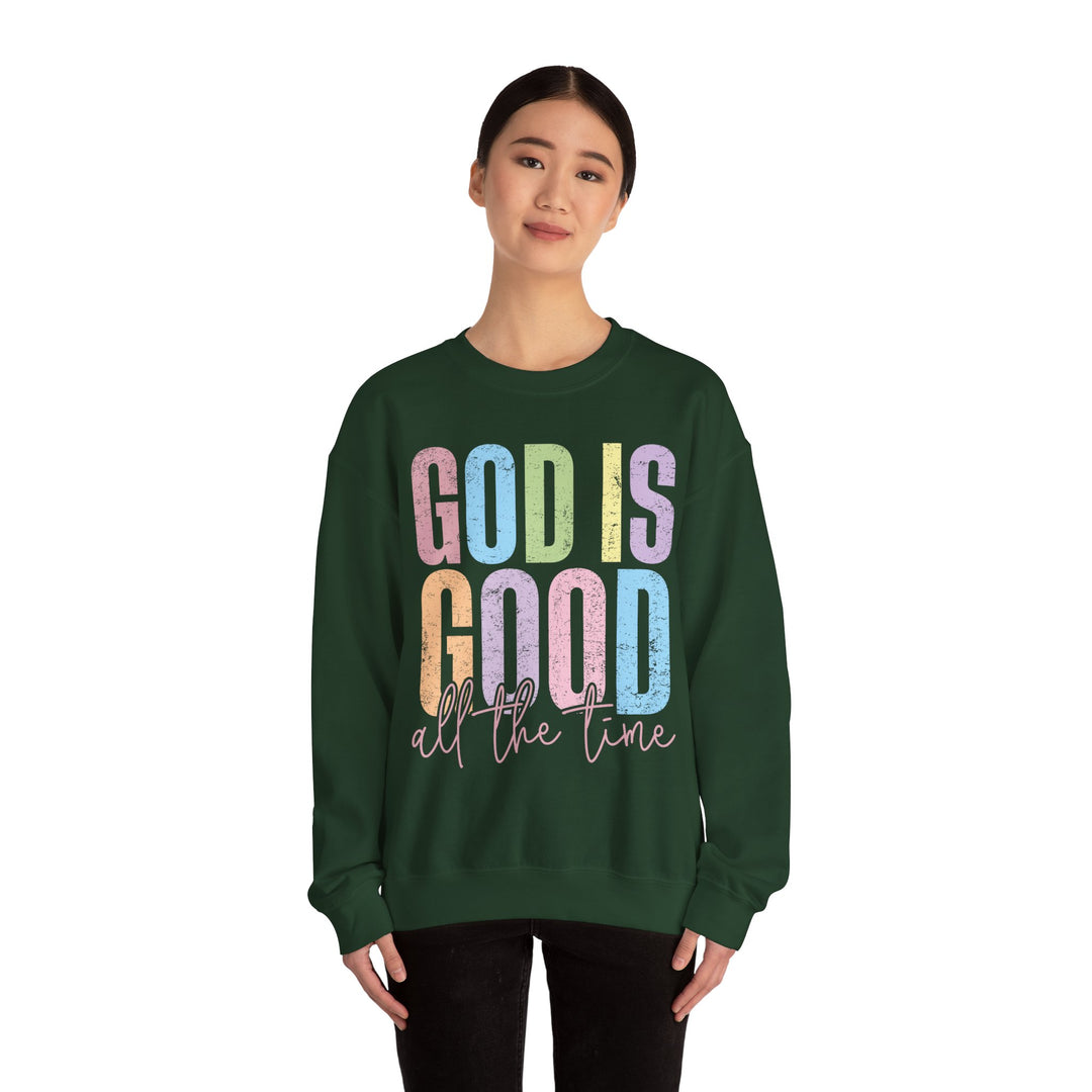 Inspirational God is Good Sweatshirt, Religious Crewneck, Faith-Based Apparel, Comfortable Casual Wear, Church Gift, Positive Vibes