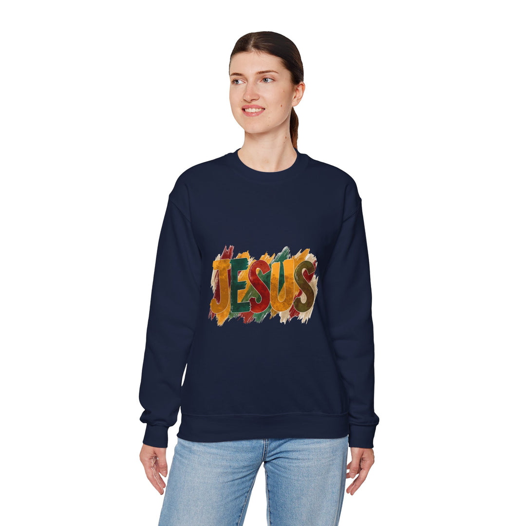 Faith-Inspired Crewneck Sweatshirt, Jesus Sweatshirt, Religious Apparel, Christian Gift, Spiritual Wear, Cozy Church Outfit