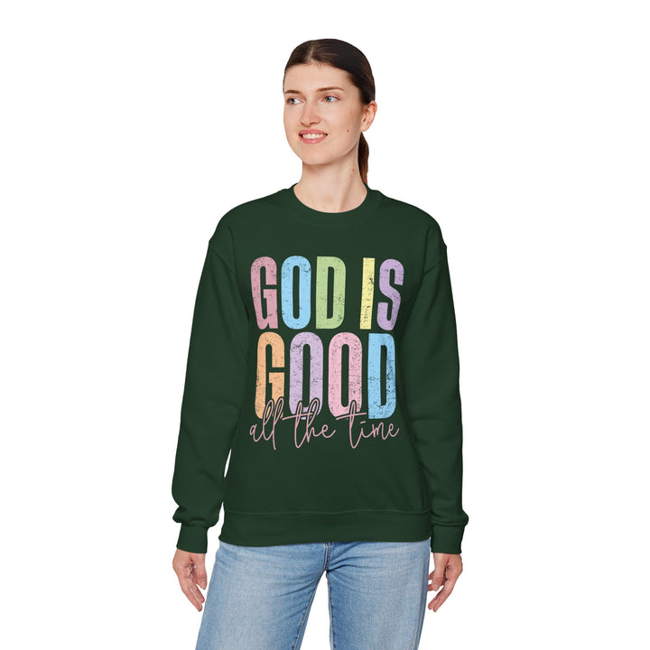 Inspirational God is Good Sweatshirt, Religious Crewneck, Faith-Based Apparel, Comfortable Casual Wear, Church Gift, Positive Vibes