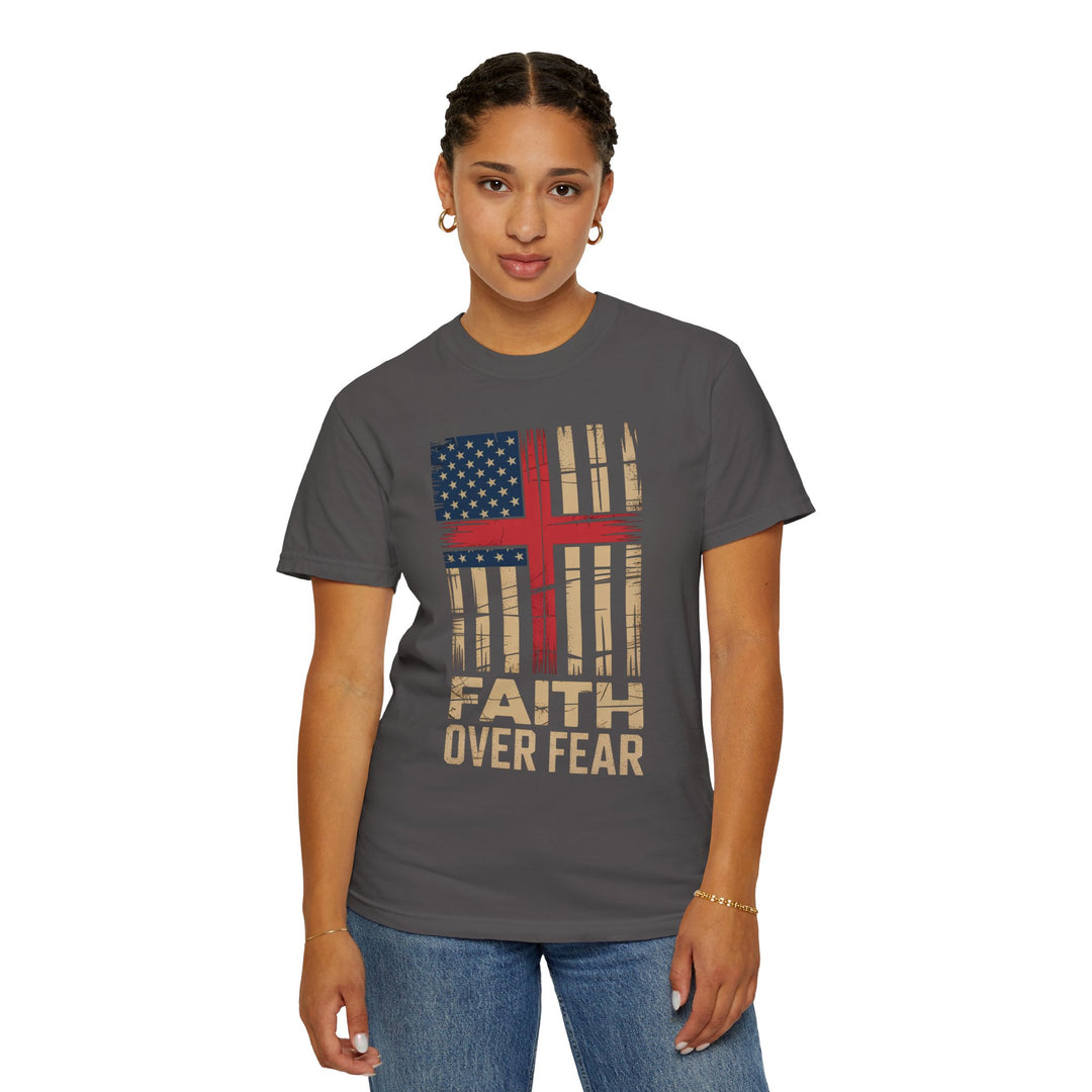 Faith Over Fear Patriotic T-shirt