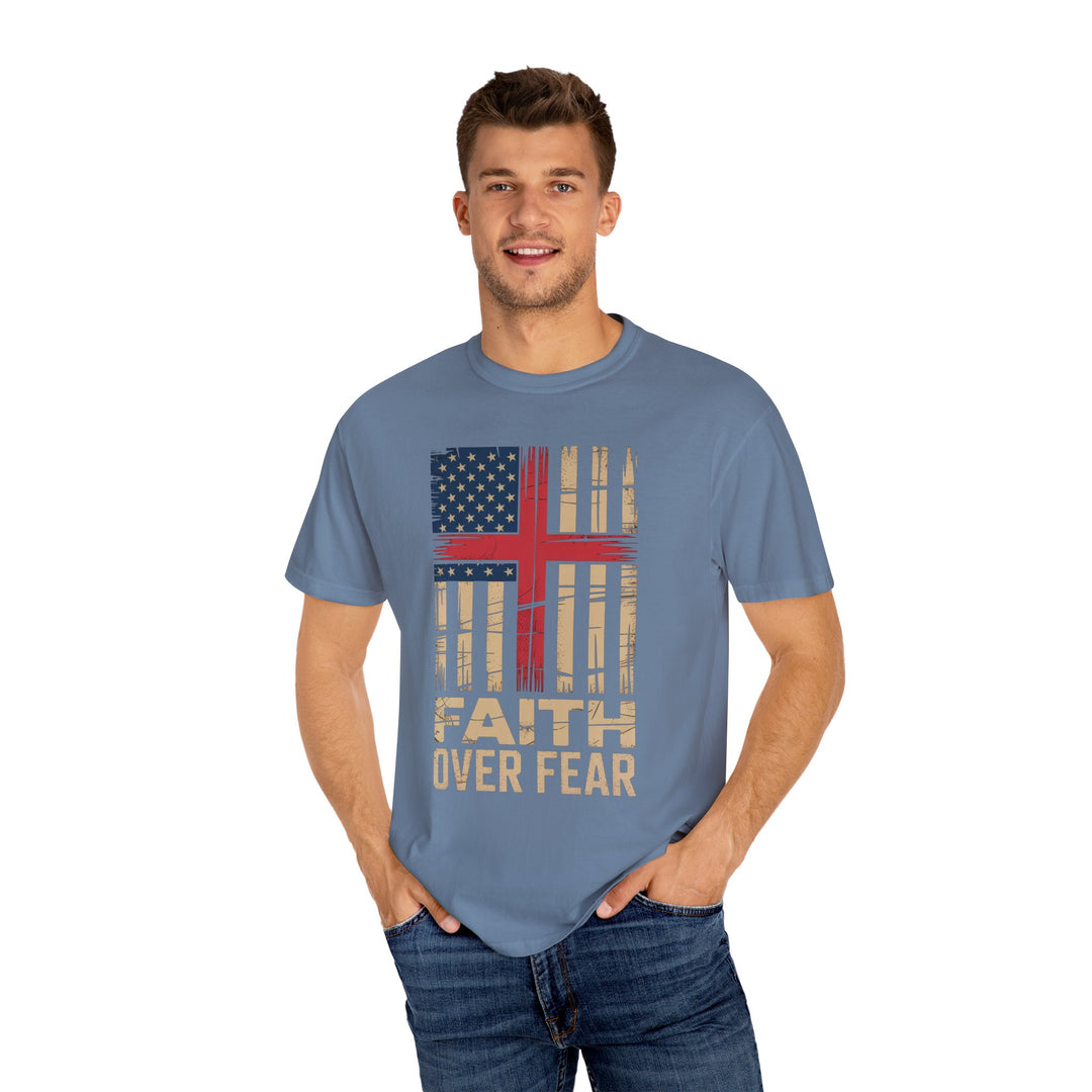 Faith Over Fear Patriotic T-shirt