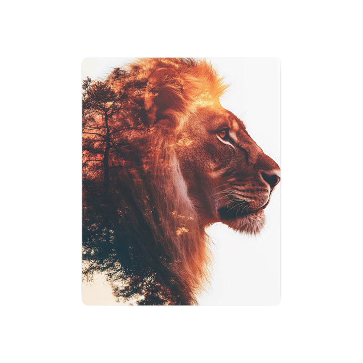 Lion Silhouette Metal Art Sign – Elegant Home Décor for Animal Lovers