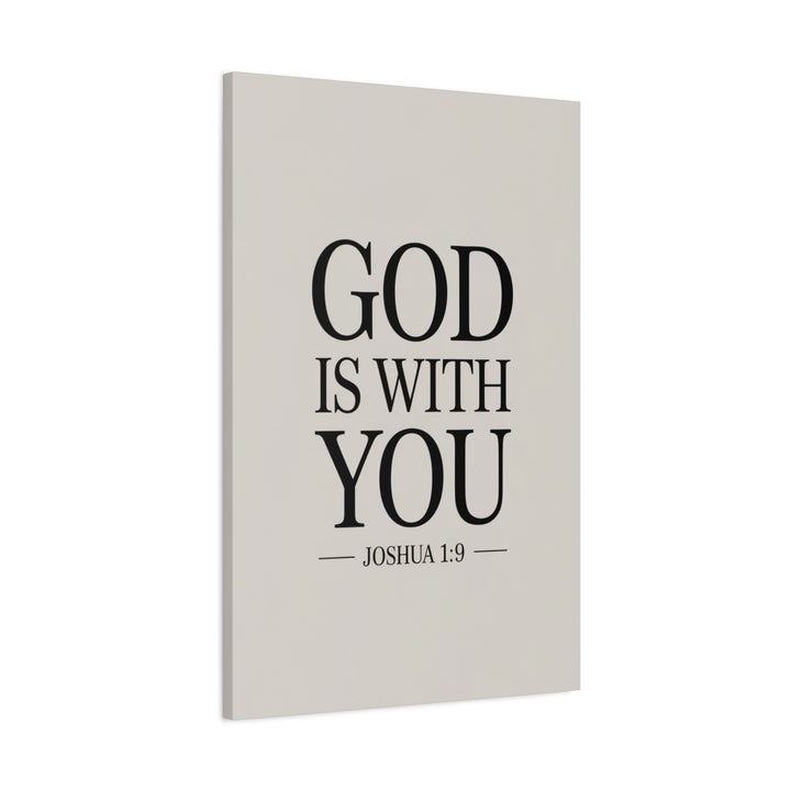 Canvas Print - God is With You - Joshua 1:9