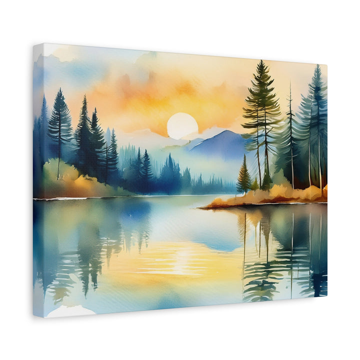 Canvas Print - Silent Reflection Inspired by Psalm 46