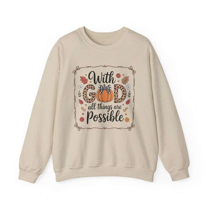 Fall-Inspired Faith Crewneck Sweatshirt - Cozy Gift, Autumn Vibes, Motivational Wear, Everyday Comfort, Religious Apparel