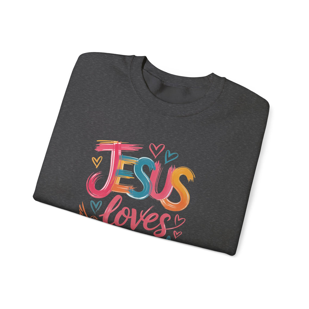 Jesus Loves You Crewneck Sweatshirt - Cozy Unisex Gift, Christian Apparel, Faith-Based Fashion, Inspirational Layering Piece, Ideal [...]