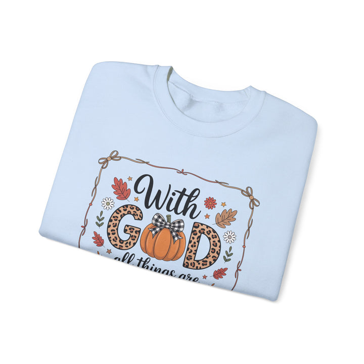 Fall-Inspired Faith Crewneck Sweatshirt - Cozy Gift, Autumn Vibes, Motivational Wear, Everyday Comfort, Religious Apparel