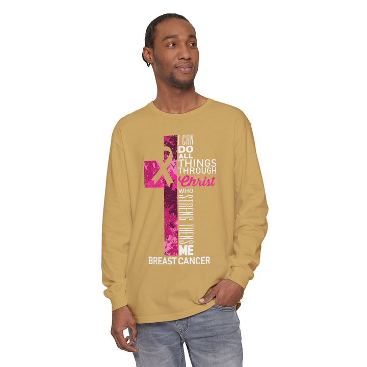Christian Breast Cancer Awareness Long Sleeve T-Shirt