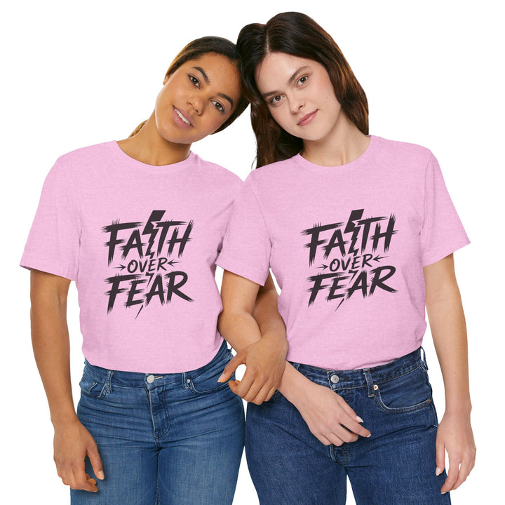 Faith Over Fear – Bold Christian Lightning Shirt