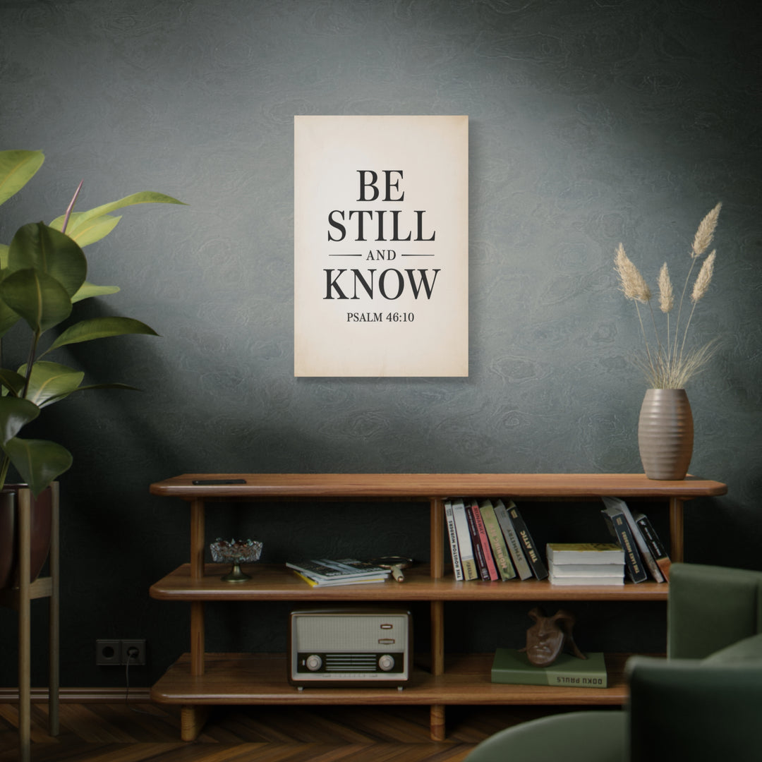 Be Still and Know – Psalm 46:10 Printable | Christian Scripture Wall Art | Typography Decor