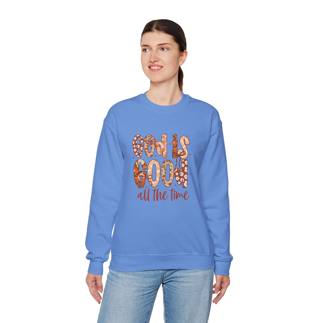 God Is Good Sweatshirt, Inspirational Crewneck, Cozy Fall Fashion, Unisex Apparel, Perfect Gift for Christians