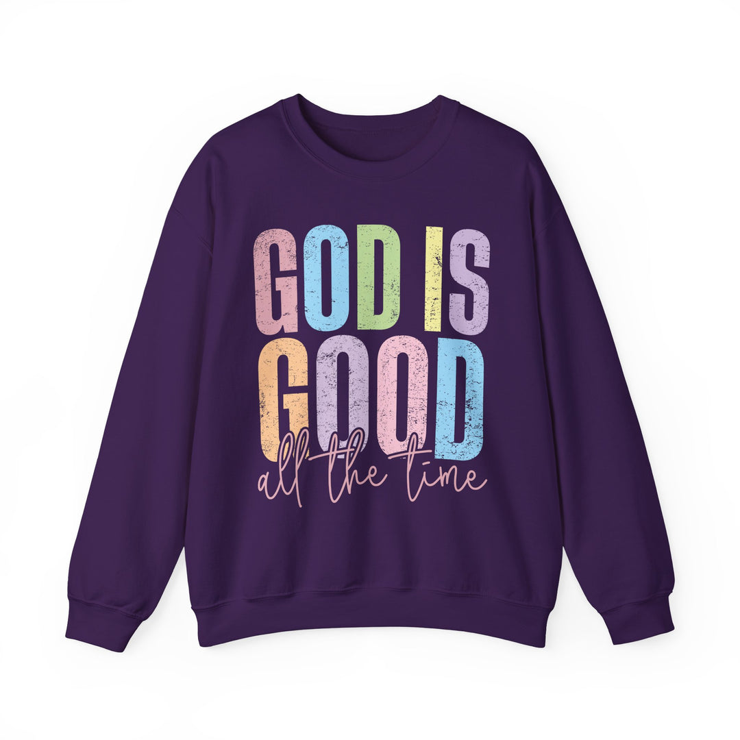Inspirational God is Good Sweatshirt, Religious Crewneck, Faith-Based Apparel, Comfortable Casual Wear, Church Gift, Positive Vibes