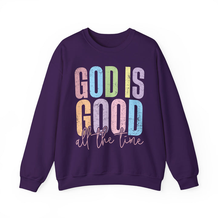 Inspirational God is Good Sweatshirt, Religious Crewneck, Faith-Based Apparel, Comfortable Casual Wear, Church Gift, Positive Vibes