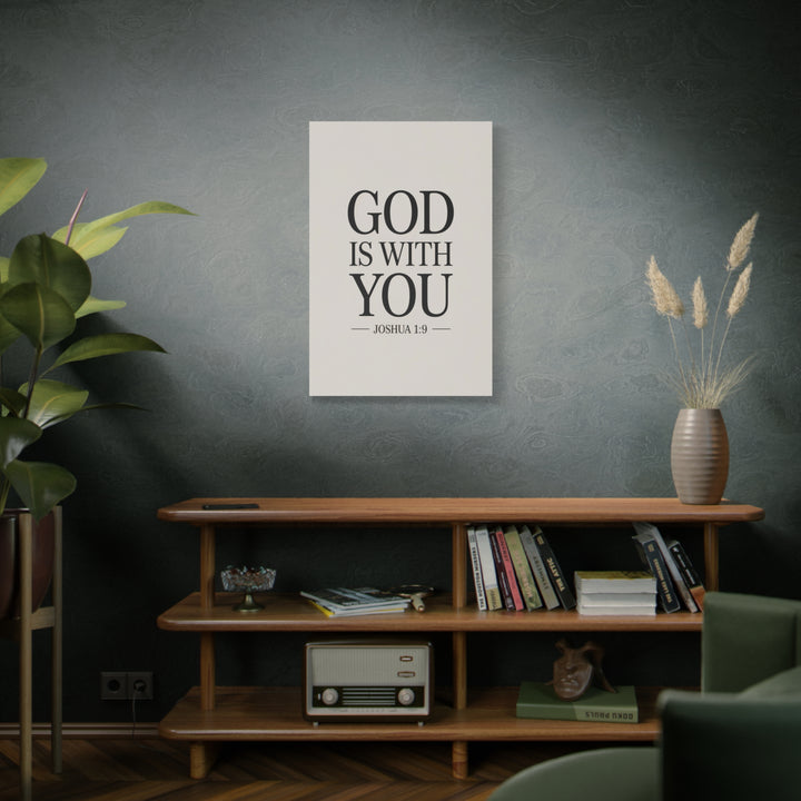 Canvas Print - God is With You - Joshua 1:9