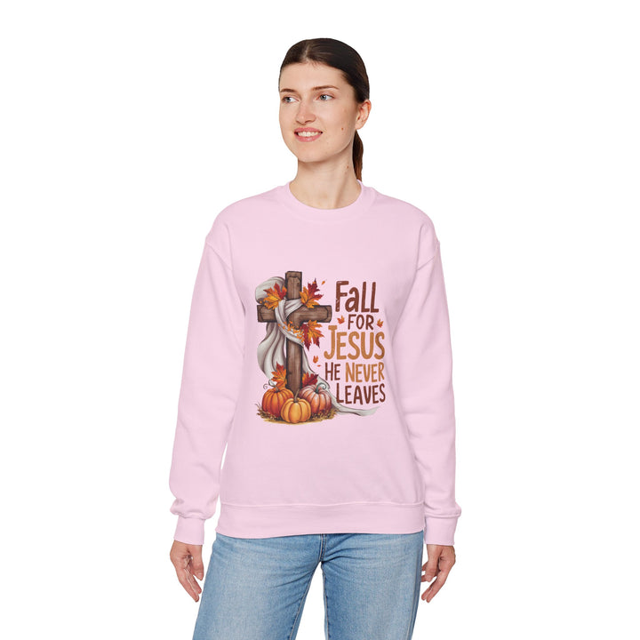 Faith-Inspired Fall Sweatshirt: Cozy Christian Apparel for Autumn, Harvest, Thanksgiving, Seasonal Comfort, Fall for Jesus