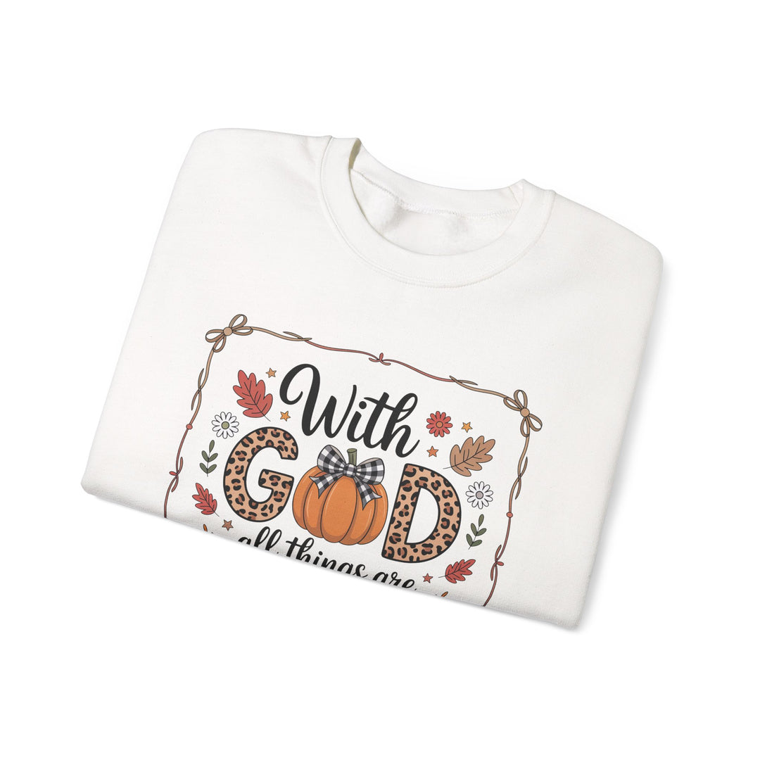 Fall-Inspired Faith Crewneck Sweatshirt - Cozy Gift, Autumn Vibes, Motivational Wear, Everyday Comfort, Religious Apparel