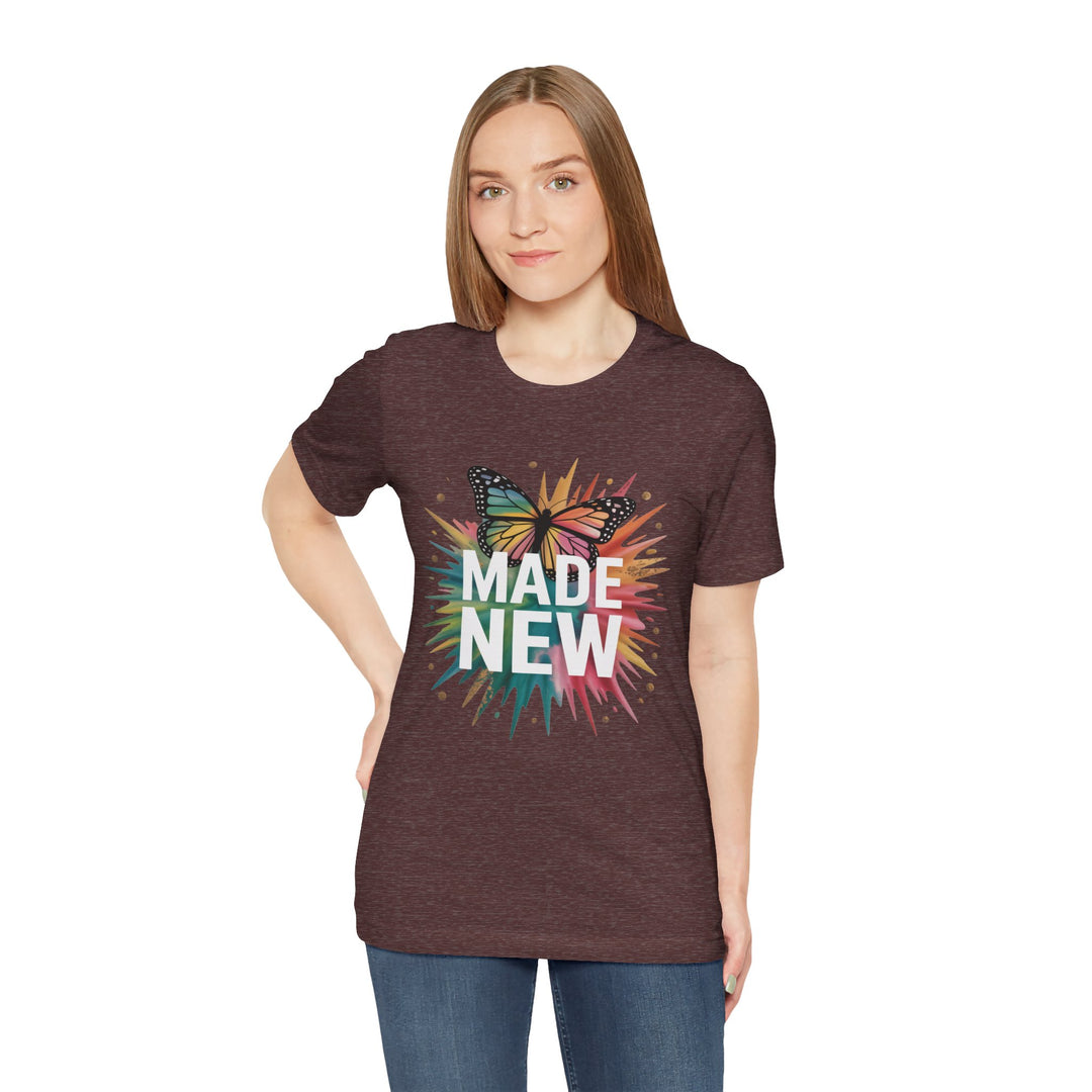 Made New – Christian Butterfly Transformation Shirt (2 Corinthians 5:17)