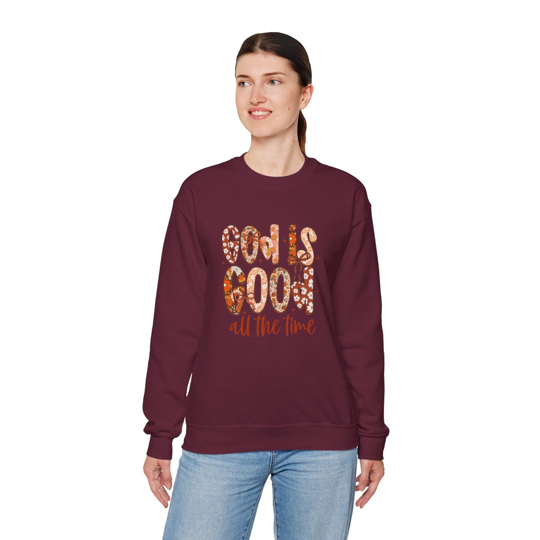 God Is Good Sweatshirt, Inspirational Crewneck, Cozy Fall Fashion, Unisex Apparel, Perfect Gift for Christians