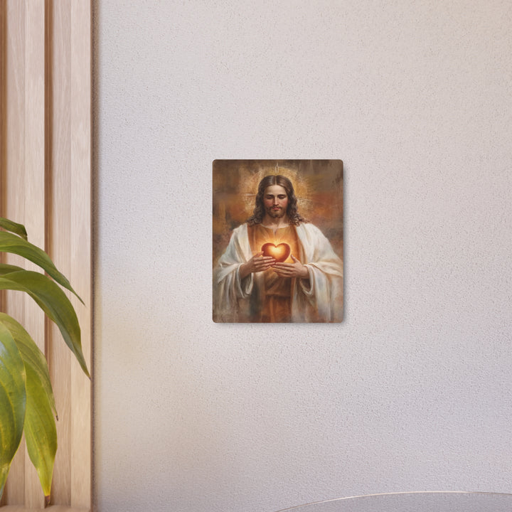 Sacred Heart of Jesus - Traditional Metal Wall Art