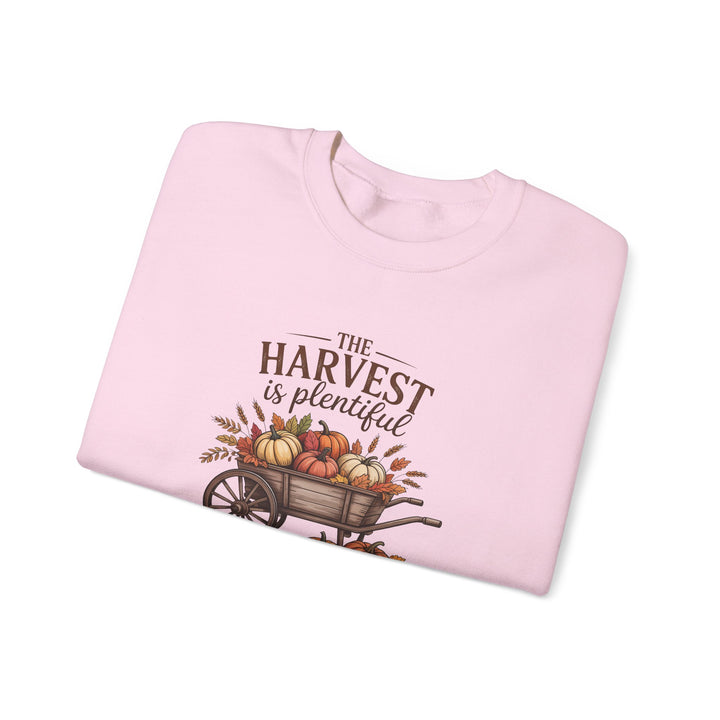 Autumn Harvest Hoodie with Matthew 9:37 Scripture Design