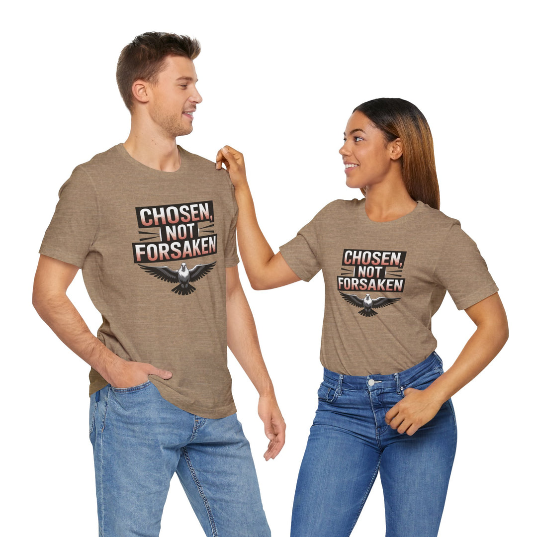 Chosen Not Forsaken Tee - Inspirational Unisex Jersey T-Shirt, Faith-Based Apparel, Motivational Gift, Casual Wear, Spiritual Fashion