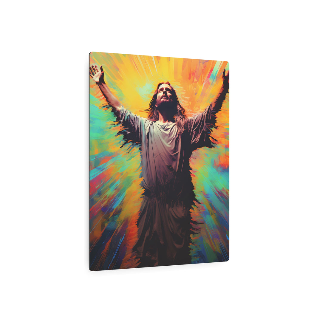 Inspirational Jesus Metal Art Sign - Faith Wall Decor