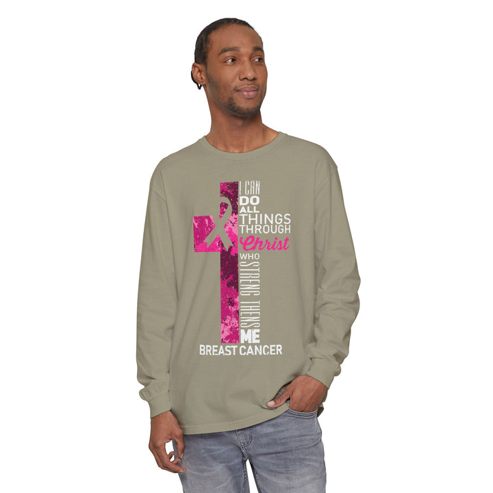 Christian Breast Cancer Awareness Long Sleeve T-Shirt